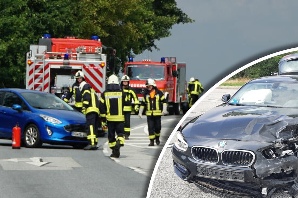Unfall im Landkreis Bautzen: BMW kollidiert mit Ford, drei Personen verletzt