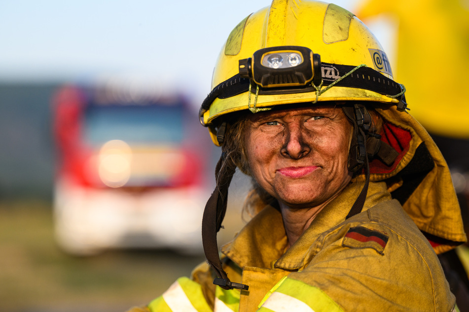 Auch sie könnte bald ausgezeichnet werden: Julia Richardt, freiwillige Feuerwehrfrau bei dem Internationalen Katastrophenschutz Deutschland "@fire".