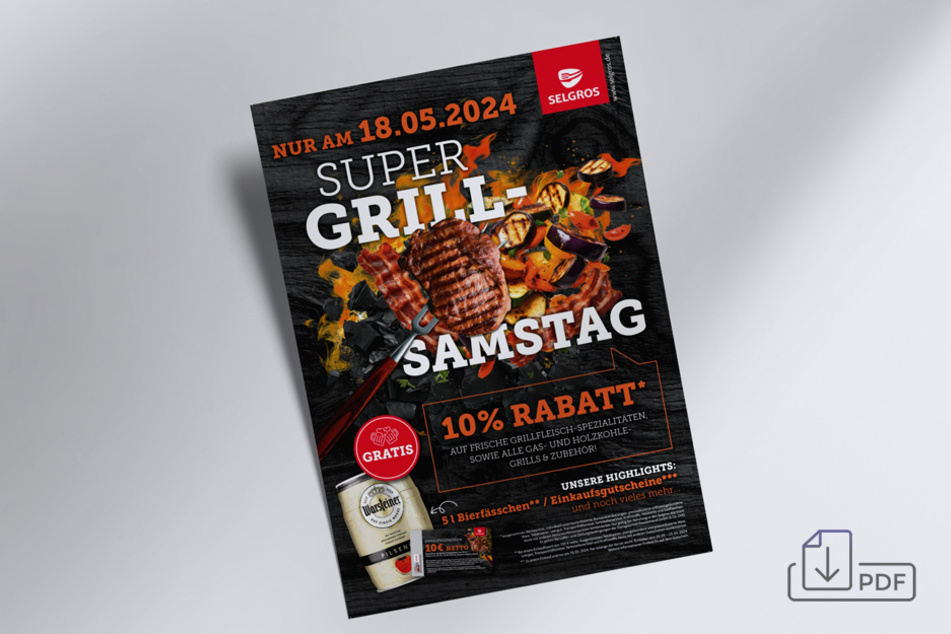 Mit einem Klick auf das Bild könnt Ihr Euch alle Infos zum Super-Grill-Samstag herunterladen!