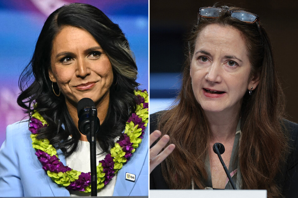 Outgoing Director of National Intelligence Avril Haines (r.) downplayed fears that allies could cut cooperation if Tulsi Gabbard is confirmed.