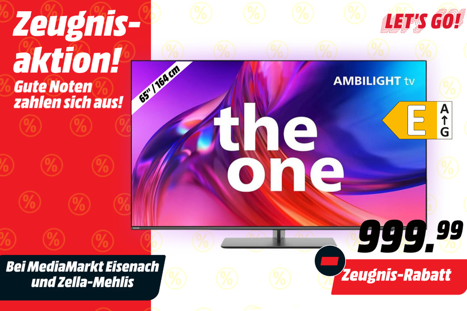 65-Zoll Philips-Fernseher für 999,99 statt 1.499 Euro.