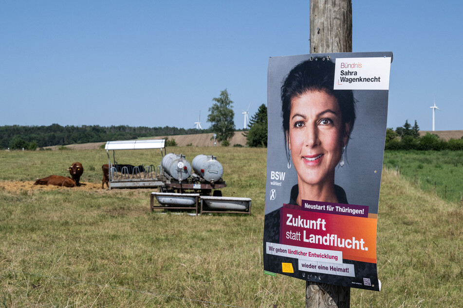 Das Bündnis Sahra Wagenknecht (BSW) könnte im Thüringen auf Anhieb in Regierungsverantwortung kommen.