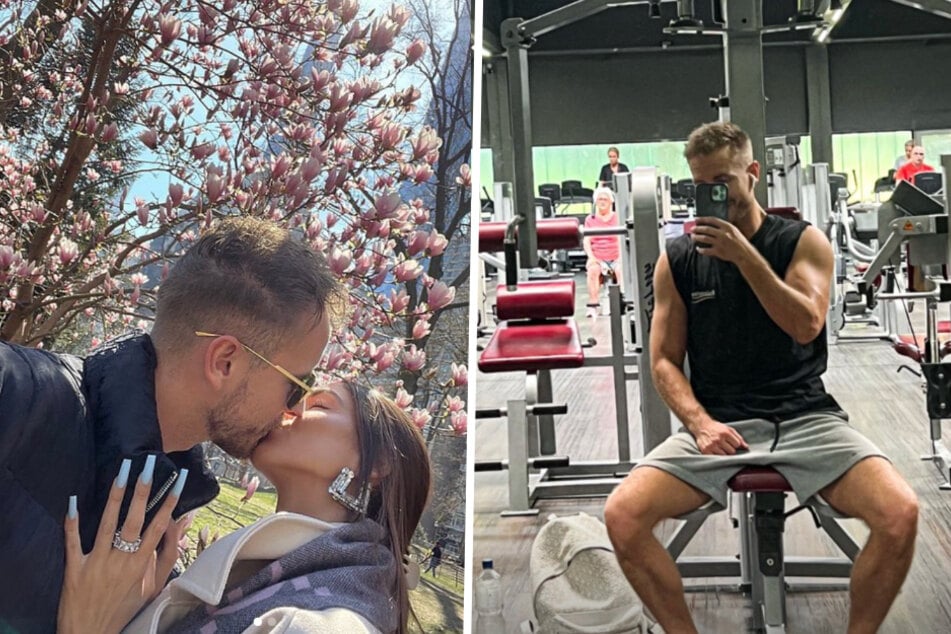 Freundin Tanja Makaric dürfte angesichts dieser Gym-Selfies aus dem Grinsen nicht mehr herauskommen.