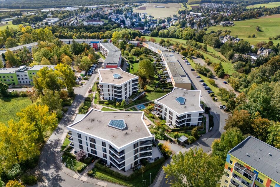 Für die futuristischen Neubauten in der Walter-Ranft-Straße hat sich der Name Zimtsterne eingebürgert.