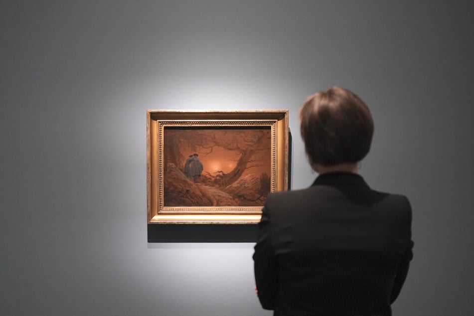 Das Gemälde "Zwei Männer in Betrachtung des Mondes" von Caspar David Friedrich gehört zu den Höhepunkten der Sonderführung.