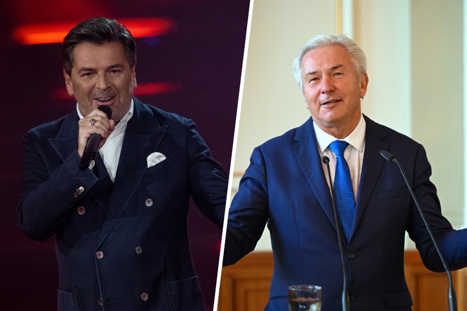 Schlagersänger Thomas Anders (62, l.) und Ex-Hauptstadtbürgermeister Klaus Wowereit (71, SPD) treffen am Freitag in der Talkshow aufeinander.