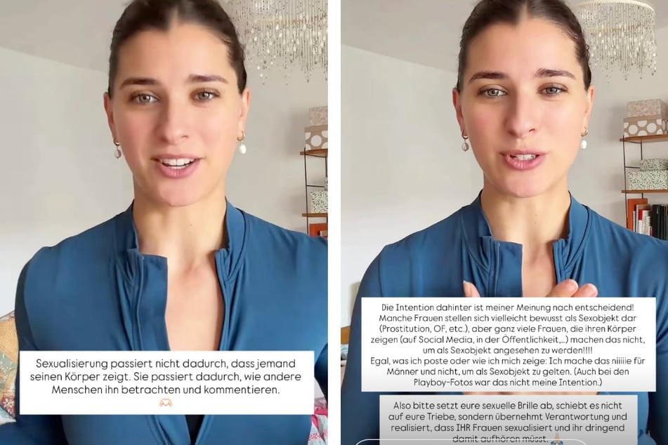 Die Wahl-Münchenerin entfaltete ihre Überlegungen in drei Instagram-Storys vom Dienstagabend.