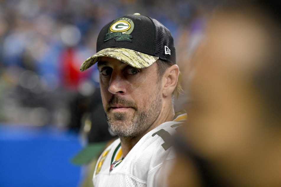 Green Bay Packers quarterback Aaron Rodgers walks off the field after losing to the Detroit Lions at Ford Field.