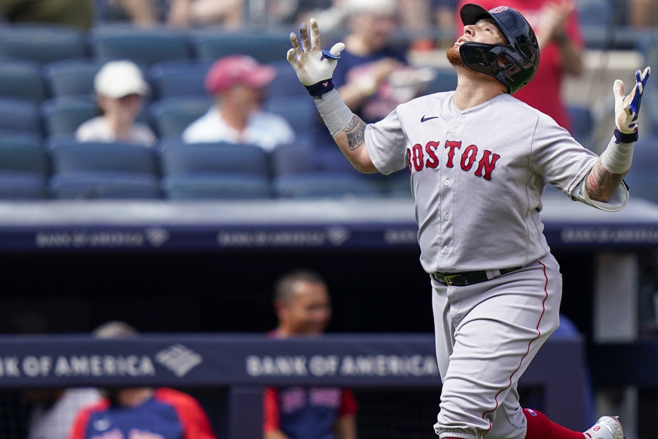 Christian Vazquez hit the game-winning two-run home run that won game three of the ALDS for the Red Sox.