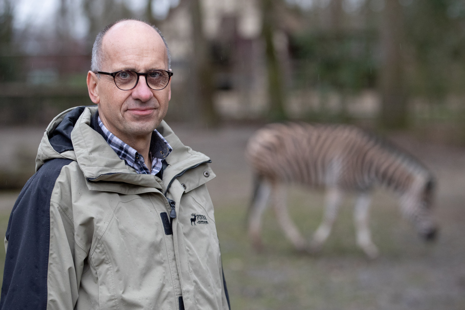 Achim Johann, Direktor vom NaturZoo Rheine, steht in seinem Tierpark.
