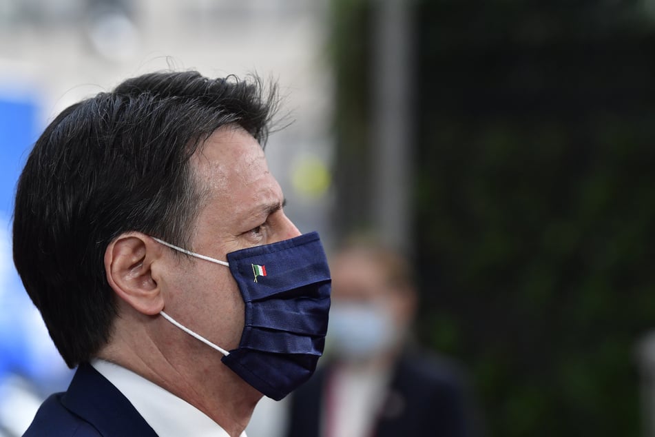 Giuseppe Conte, der Premierminister von Italien, beim EU-Gipfel am 17. Juli.