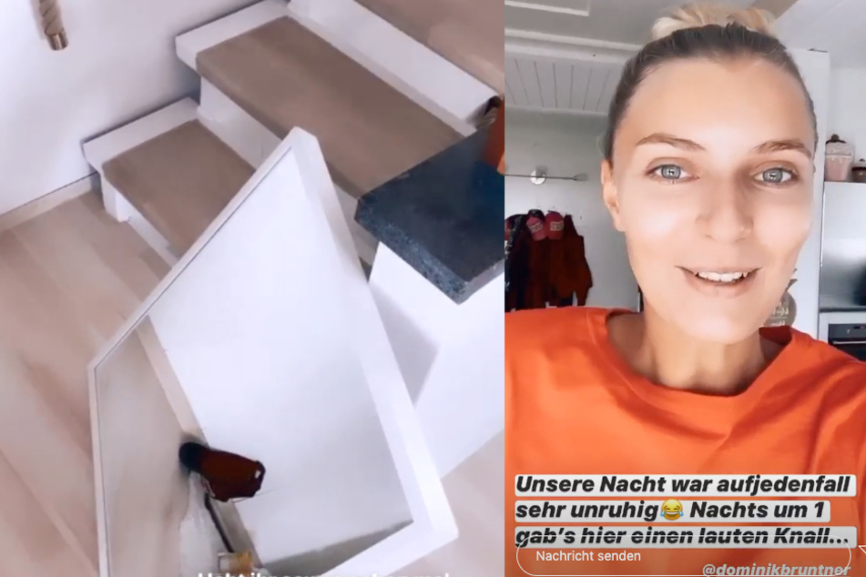 Der Spiegel ist in der Nacht von der Wand gefallen.