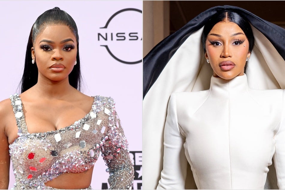 Cardi B's feud with JT (l.) heats up after the ex-City Girls member responded to Cardi's diss.