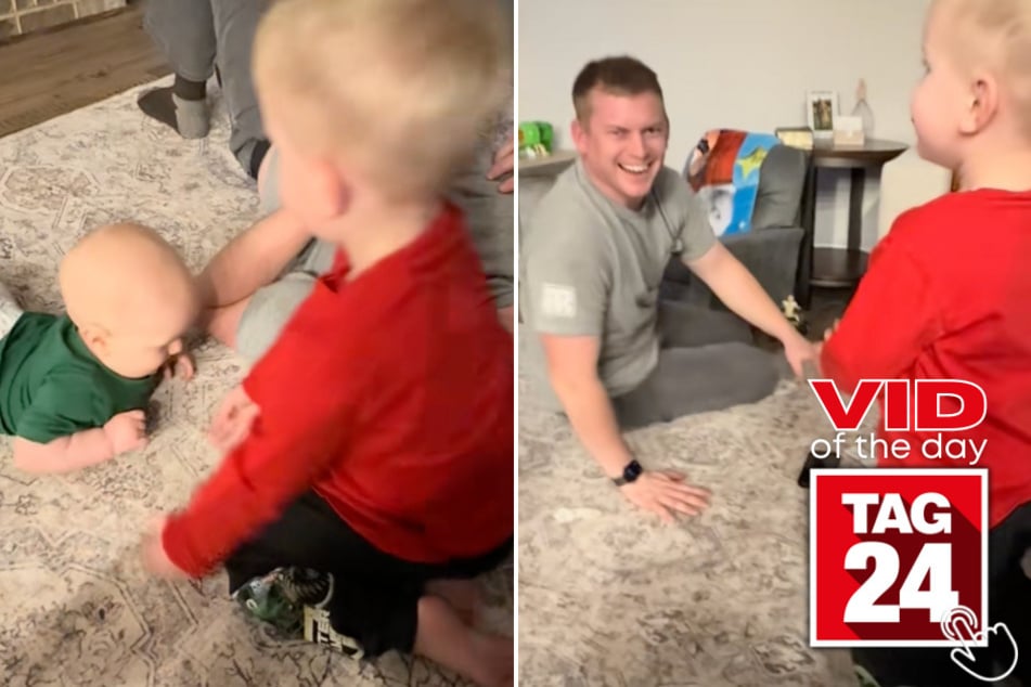 Today's Viral Video of the Day features a young boy who hilariously pranked his dad in the smelliest way possible.