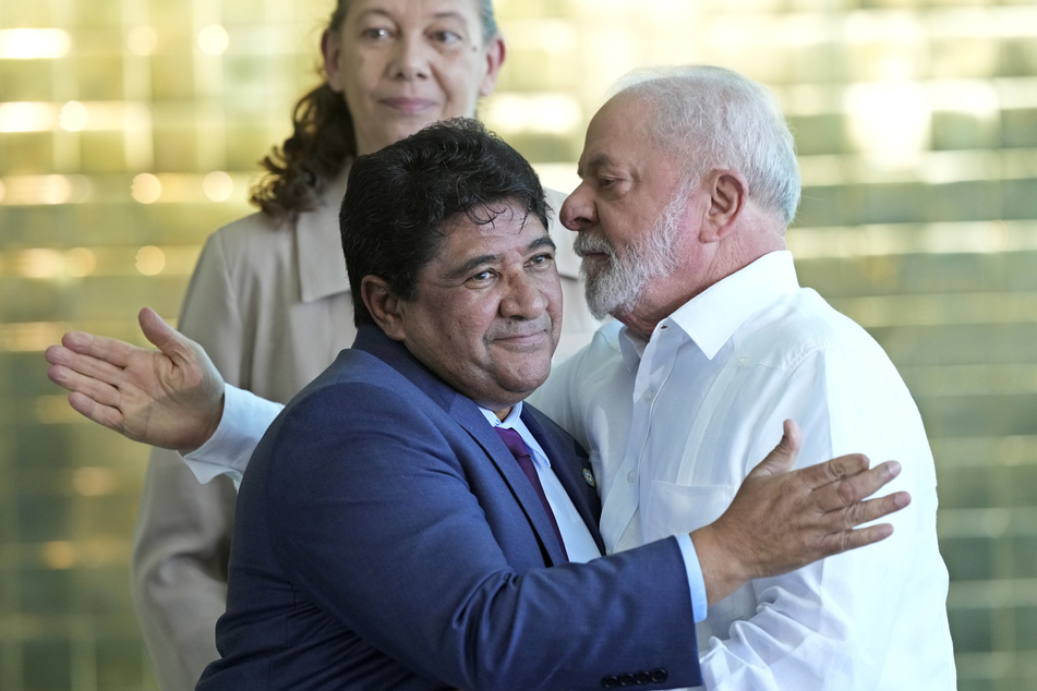 Seine Entmachtung löste ein Beben im brasilianischen Fußball aus: Ex-CBF-Präsident Ednaldo Rodrigues (69, l.).