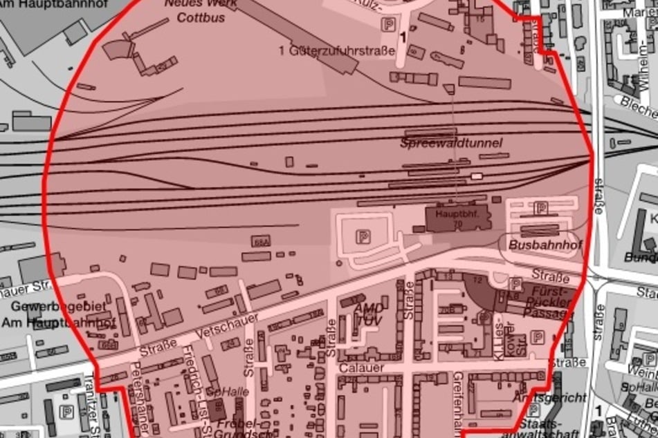 Die Stadt Cottbus errichtet einen Sperrkreis rund um das betroffene Gebiet.
