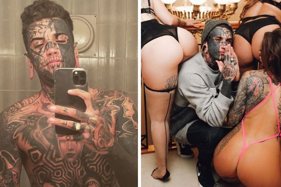 Tattoo-obsessed man Ethan Bramble shocks partner with insane tattoo removal transformation
