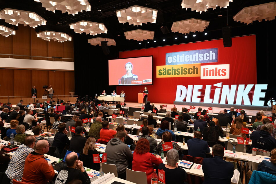 Die Linke hielt ihren Landesparteitag im Carlowitz Congresscenter in Chemnitz ab. Die Partei hat aktuell 6108 Mitglieder in Sachsen.