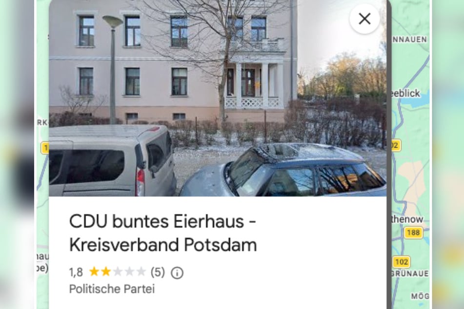 Der CDU-Kreisverband in Potsdam-Mittelmark hat ebenfalls den Beinamen "Eierhaus".