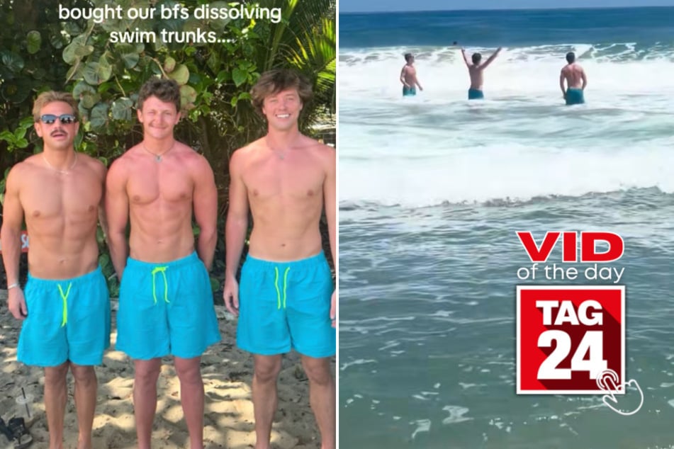 viral videos: Viral Video of the Day for March 20, 2026: Girls prank their boyfriends with dissolving swim trunks at the beach