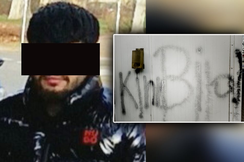 Er nennt sich selbst "King Bilal": Bilal A. (20) tötete mit seiner Raserei vier Menschen. Nach seiner Verurteilung zu einer Haftstrafe blieb er auf freiem Fuß und schmierte sein "King Bilal" auf die Wand einer Tankstellen-Waschanlage (kl. F.).
