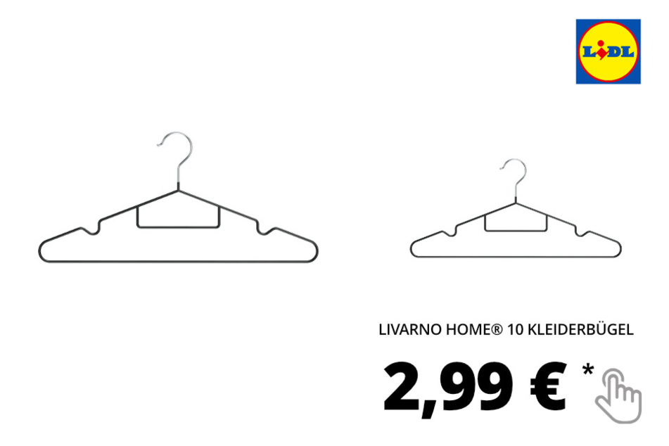 LIVARNO HOME® 10 Kleiderbügel