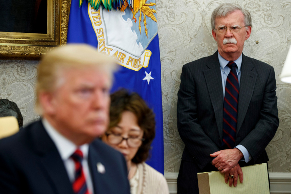 John Bolton und Donald Trump im Oval Office in Washington.