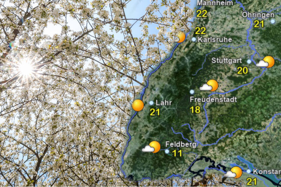 Herrliches Wetter auch zum Wochenstart im Ländle?