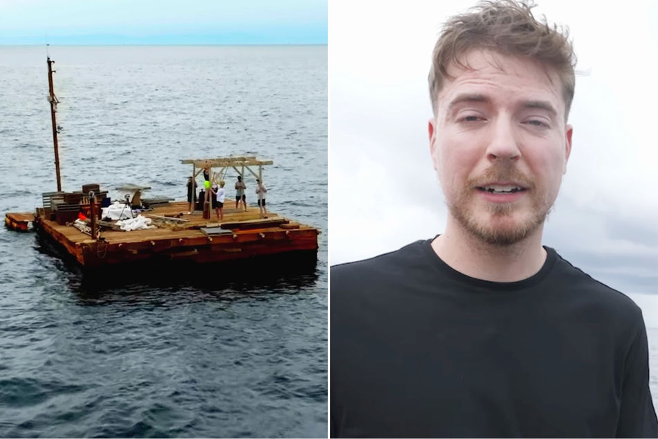 YouTube star MrBeast and his friends were left stranded in the ocean for seven days, and forced to figure out how to survive in his latest video challenge.