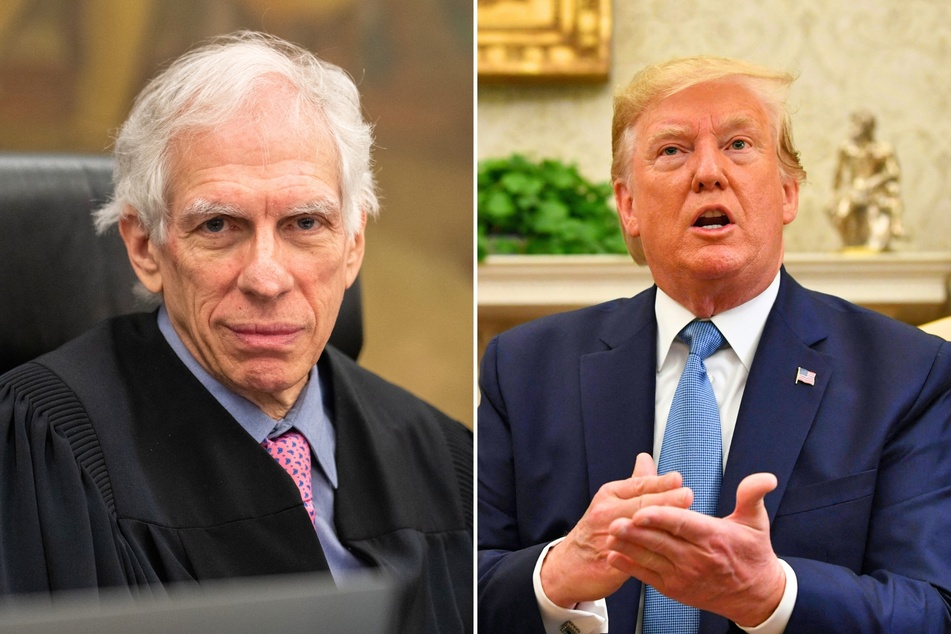 Judge Engoron (l.) sent a scathing letter to the New York civil trial attorneys of Donald Trump (r.) after they refused to cooperate with a recent request.