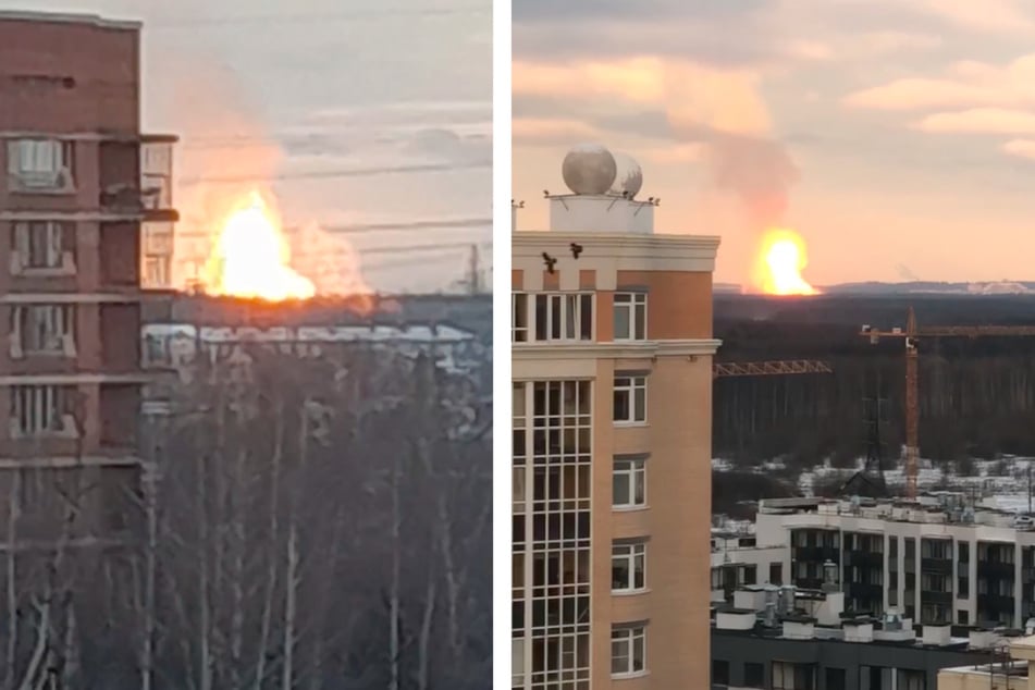 Gegen 16 Uhr Ortszeit explodierte eine wichtige Gas-Pipleine etwa 20 Kilometer von St. Petersburg entfernt.