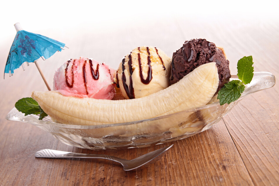 After you've dressed up your homemade banana split, dig in to your heart's content!