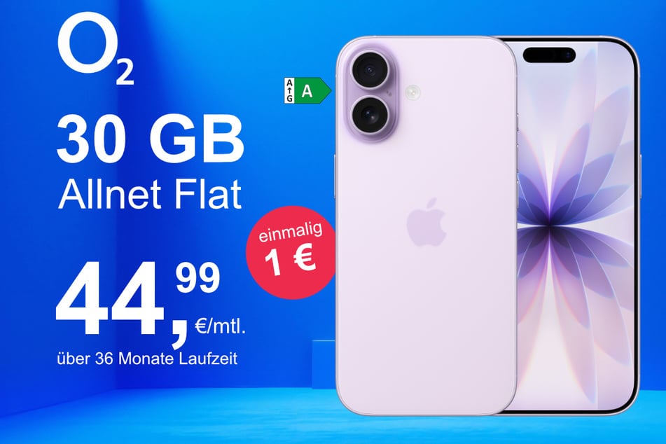 Das neue iPhone 17 inkl. 30 GB Datenvolumen für nur 1 Euro exklusiv bei o2.