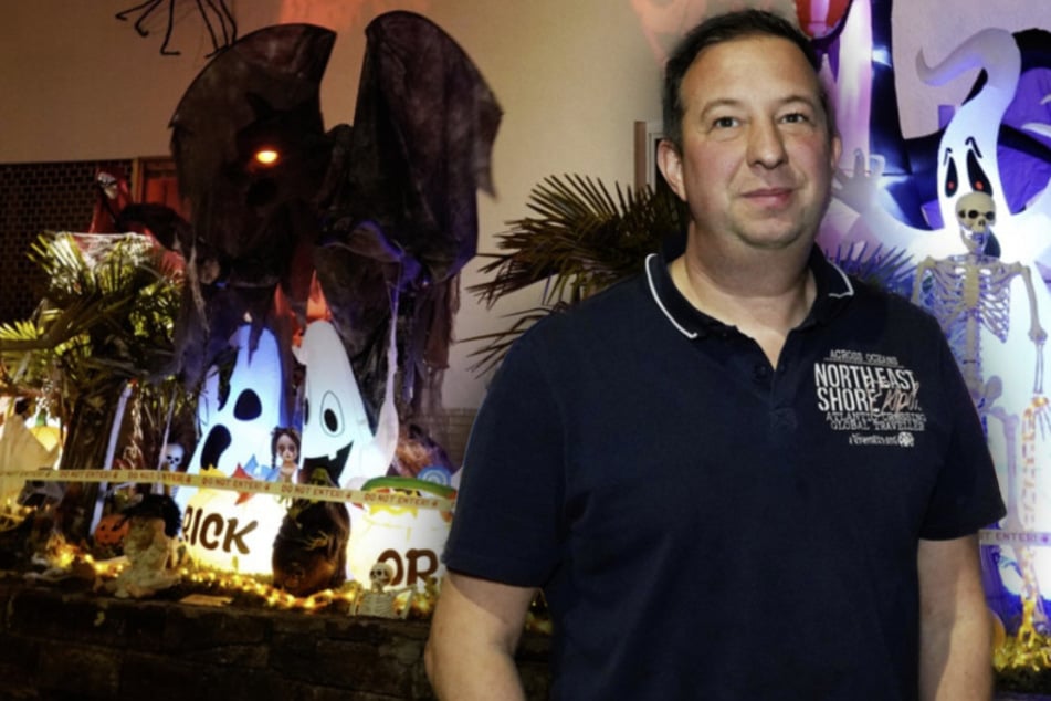 Stuttgart: Geister, Gespenster und Drachen vor Halloween-Haus: So kam dieser Familienvater auf die Idee