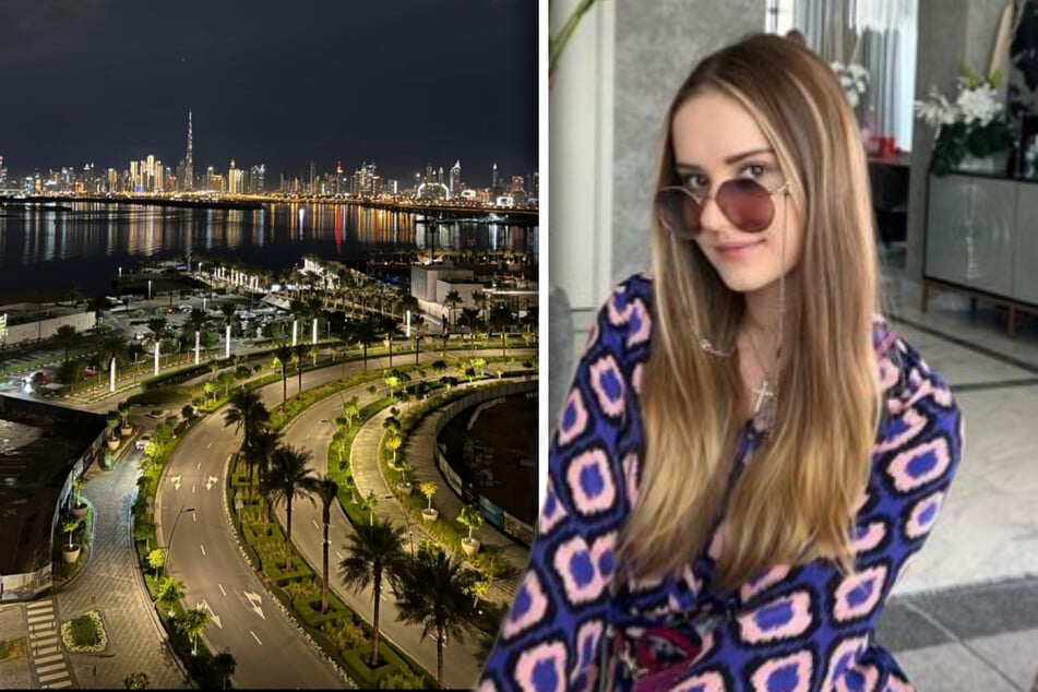 Davina Geiss: Als Davina Geiss aus Dubai-Wolkenkratzer blickt, traut sie ihren Augen kaum