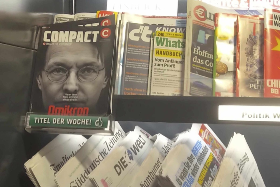 In einer Filiale wurde das rechtsextremistische Magazin "Compact" als "Titel der Woche" empfohlen.