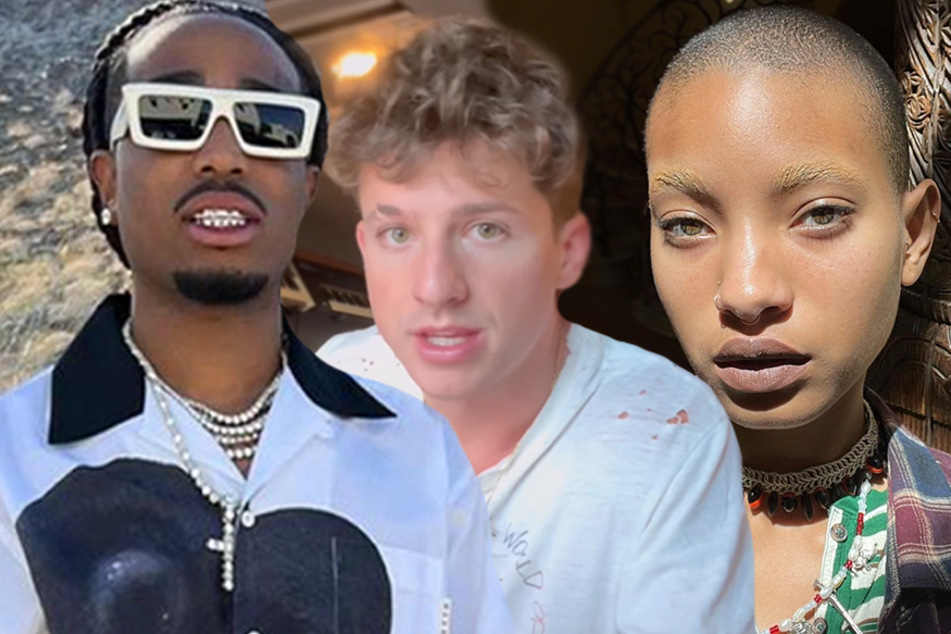 Quavo (l), Charlie Puth (c), and Willow are each dropping respective albums during the week of October 3, 2022.