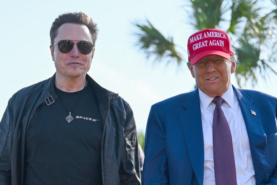 Elon Musk (l.) spent at least $270 million to help Donald Trump win the presidency, according to new federal filings, making him the country's biggest political donor.