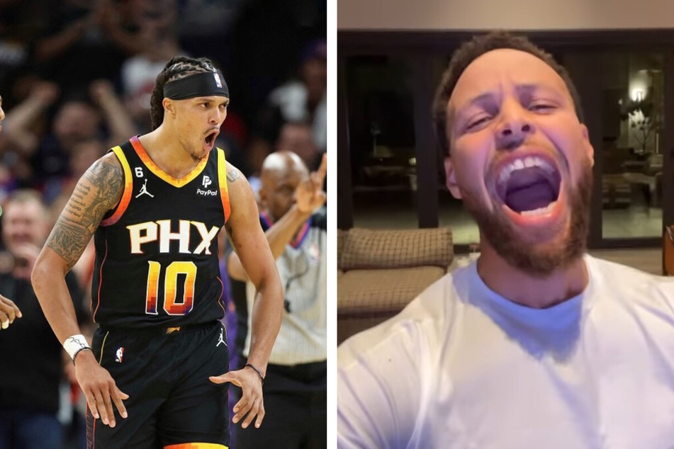 Steph Curry loses his mind over Damion Lee's game winning shot in hilarious video
