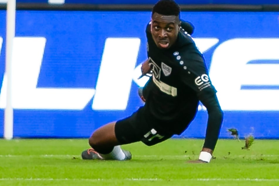 Hier noch in Aktion auf dem Feld: Maxime Awoudja (22).