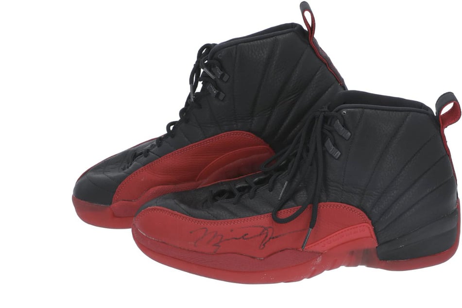 Michael Jordan's 1997 "Flu Game" shoes sell for an eye-popping sum!
