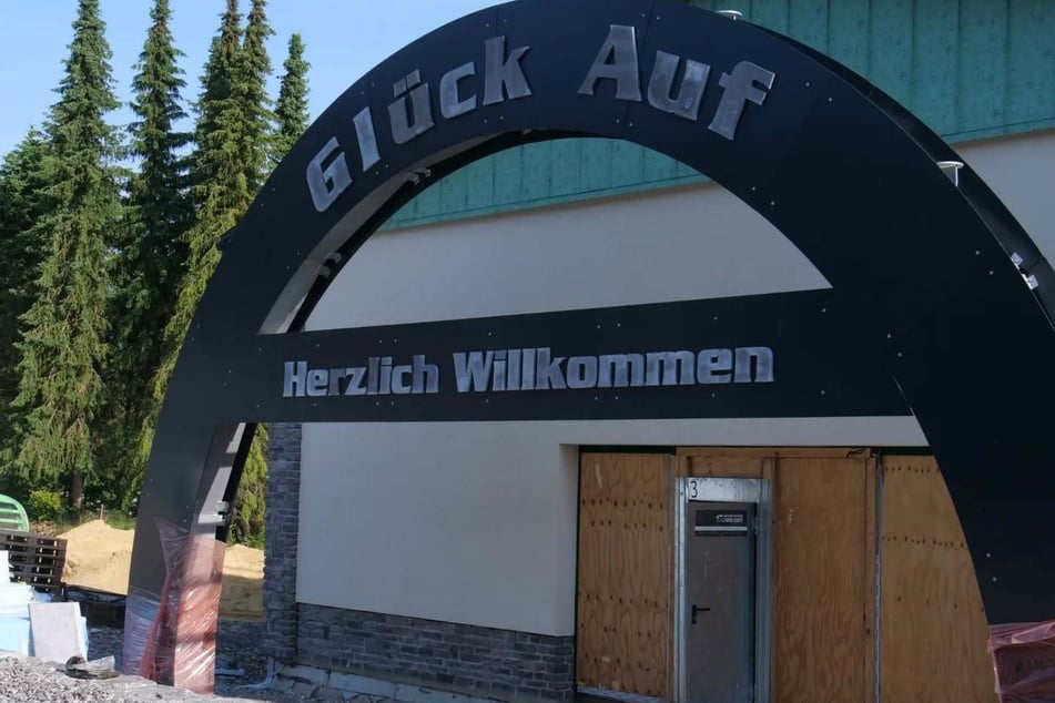 Hier entsteht der zukünftige Eingangsbereich.
