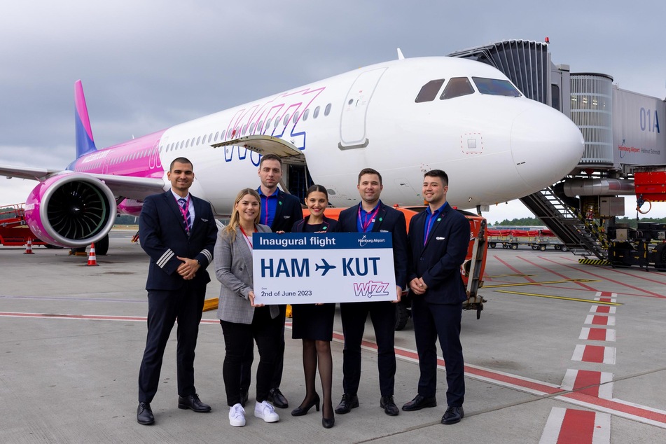 Gemeinsam mit Hamburg Airport hat Wizz Air am Freitag den ersten Nonstop-Flug von Hamburg nach Kutaissi gefeiert.