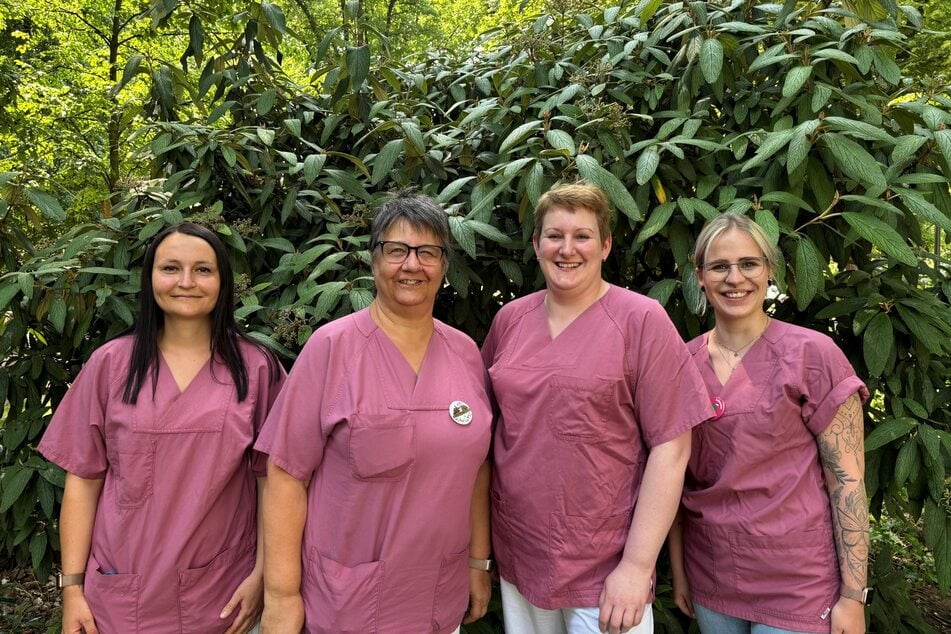 Das LoTTE-Team kümmert sich um eine moderne, altersgerechte chirurgische Versorgung am UKL: Valeska-Shalane Hüttig (v.l.), Cornelia Friedrich, Stephanie Helm und Melinda Adam.