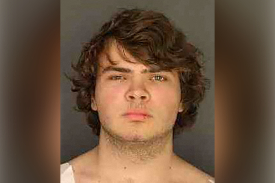 Buffalo supermarket shooting suspect Payton Gendron appears in a jail booking photograph.