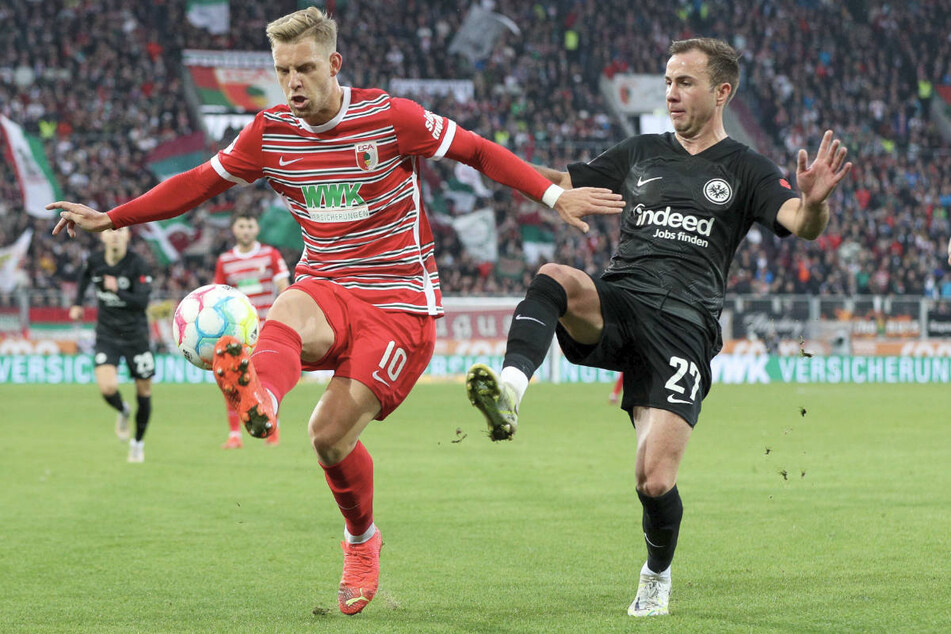 Auch gegen den FC Augsburg gehörte Frankfurts Mario Götze (30, r.) wieder zu den Leistungsträgern. Nach dem Spiel gab es viel Lob von allen Seiten.