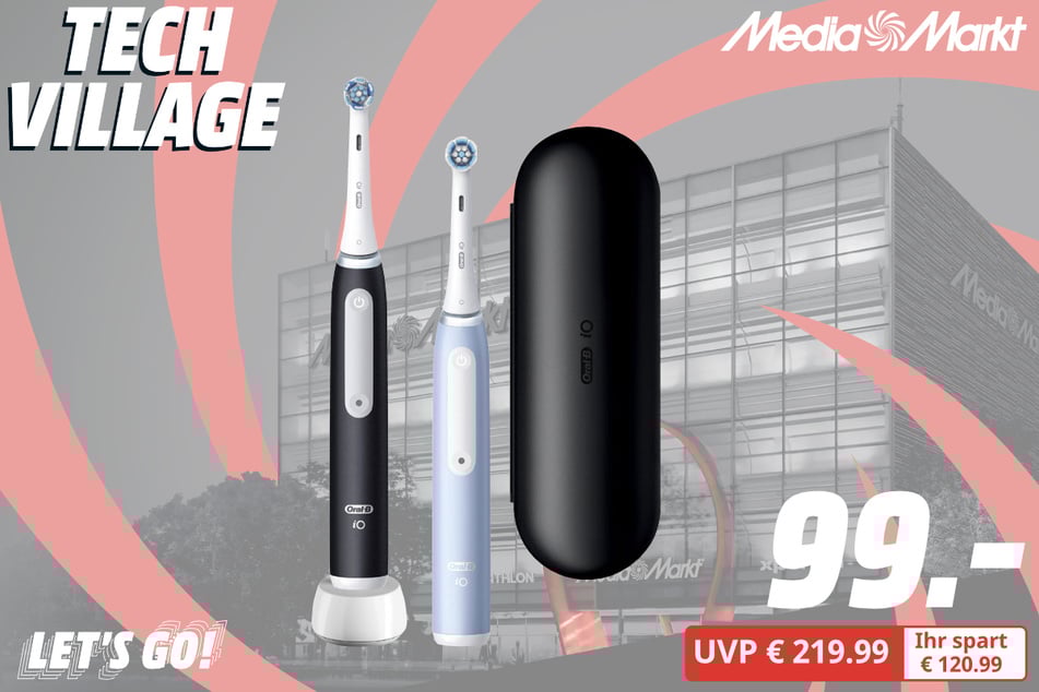 Oral-B-E-Zahnbürste IO 3N Duo für 99 statt 219,99 Euro.