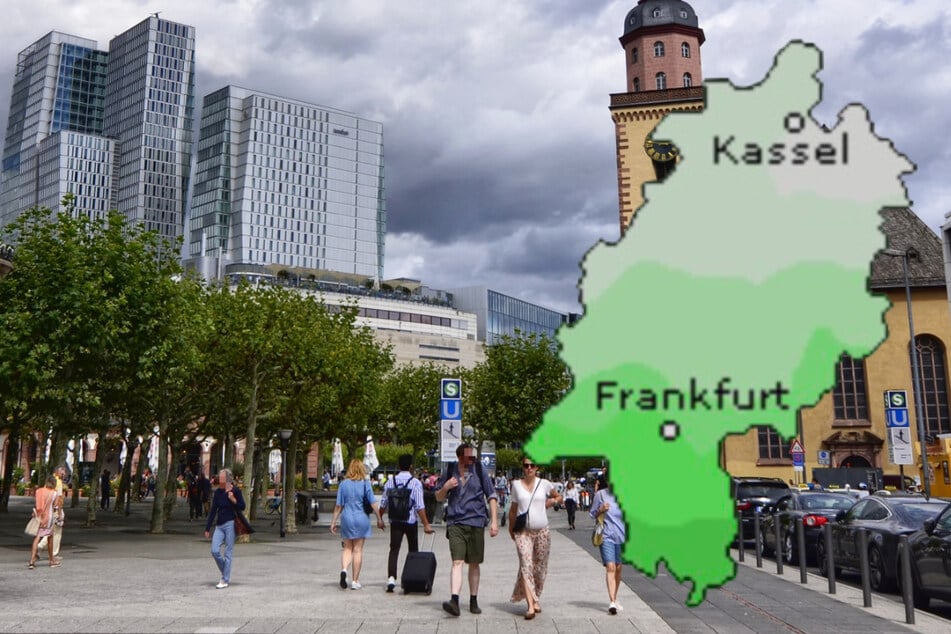 Die sonnige Wetterlage in Frankfurt und Hessen wird vorübergehend von einigen Wolken getrübt, wie der Deutsche Wetterdienst (DWD) und Wetteronline.de (Grafik) beide vorhersagen.