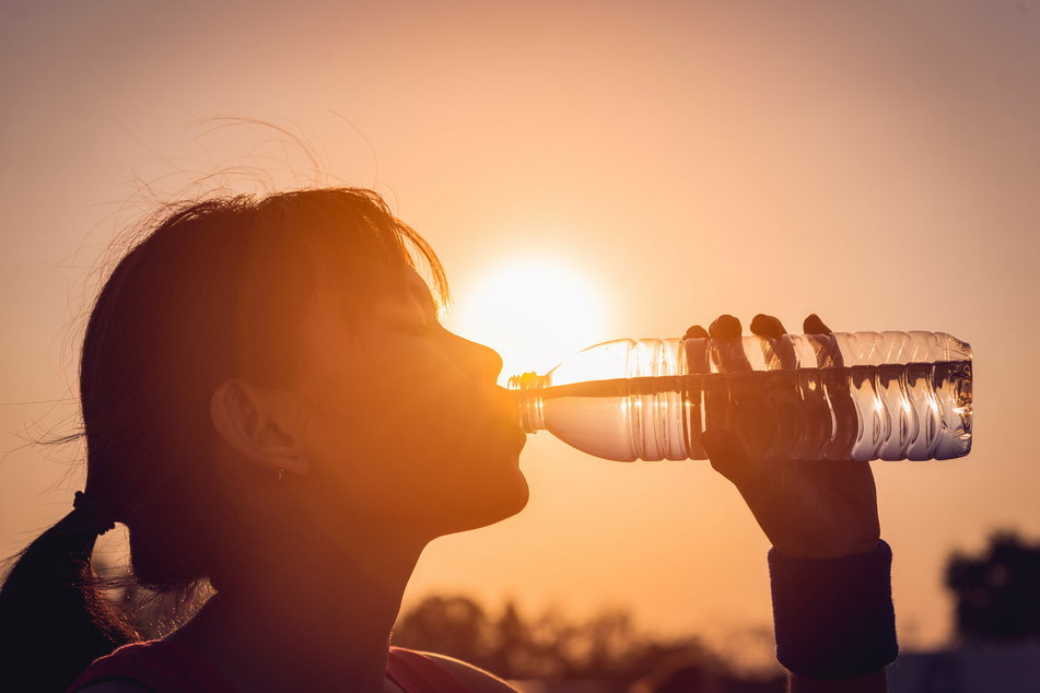 Hydration is key when it comes to staying cool. Make sure you are drinking enough fluids (stock image).