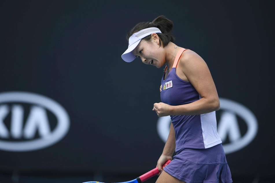 Peng Shuai at the Australian Open in January 2020.